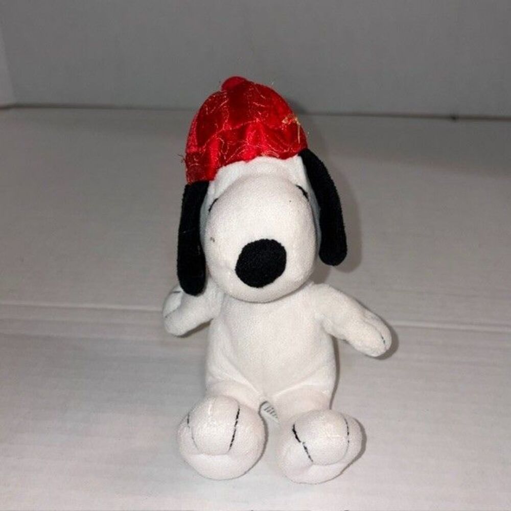 Peanuts Snoopy Traditional Chinese Hat Plush Stuffed Animals New Year